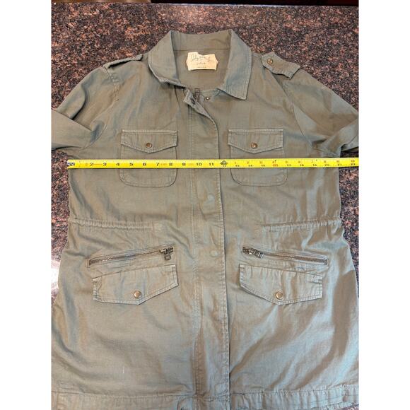 Lily Aldridge for Velvet Olive Green Jacket Cotton Size XL - Picture 9 of 12